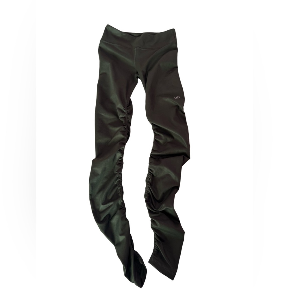 ALO YOGA Dark Green Yoga Leggings. Size Small.
